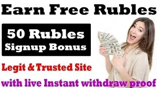 //New Ruble Mining site 2020// (50 Ruble signup Bonus)