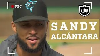 Miami Marlins pitcher Sandy Alcántara shares his beisbol story