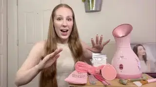LuxGlow Facial Steamer Spa Kit by Voguenow | 3-in-1 Facial Steamer with additional 8 beauty products