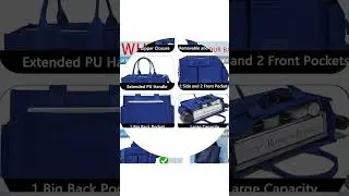 ZHMO All-in-One Canvas Tote Bag &ndash; Versatile Crossbody, Shoulder, & Handheld Tote withMultiplePockets