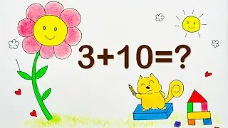 五分鐘國小加法:Ten Frame & Number Bond 3+10=13 🐿️和大花一起來學數學吧!🌼​⁠​⁠​⁠@squirrelandflower