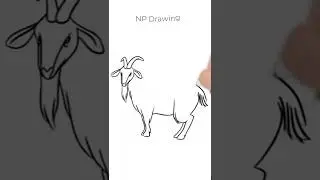 drawing goat #drawing #howtodraw #shorts