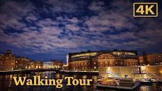 🌙 Relaxing Stockholm Walk 4K&ndash;Old Town & Waterfront | Calm Melodies for Walking