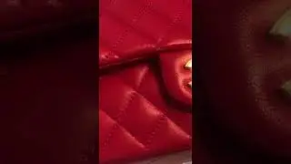 Classic Chanel Lambskin Medium Double Flap Bag - Red with Gold Hardware