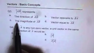 Q3 Q4 Basic Concept Vector AB