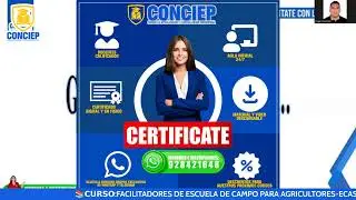 📚𝗖𝗨𝗥𝗦𝗢:FACILITADORES DE ESCUELA DE CAMPO PARA AGRICULTORES-ECAS📚