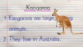 5 Lines on Kangaroo in English | 5 Lines Essay on Kangaroo || 5 Lines Essay on Kangaroo ||