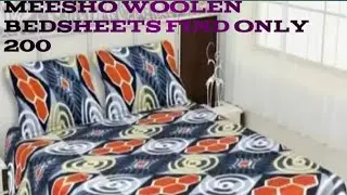 meesho winter badsheet review #meesho #bedsheets #meeshohaul #unboxing