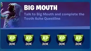 BIG MOUTH Punchcard - All Quests - Stages 1 through 5 - Fortnite