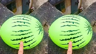 Experiment: Will a water balloon explode if it rolls down a tall building? 💥🎈
