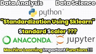 Standardization using Sklearn  | Standard Scaler | Jupyter Notebook | One Magic Minute