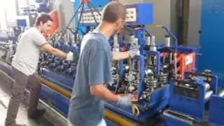 ERW steel pipe making line/tube mill/roll machine/Jiangsu Nanyang Machinery Manufacturing Co , Ltd