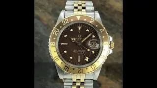 Vintage Rolex GMT 1675 Steel and gold Root Beer | Awad Watches