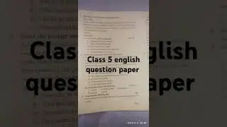 class 5 english question paper final term 2081#english @Questionpapersheet