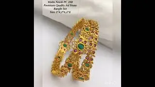 cz latest bangles designs, 1gram gold jewellery bangles New models cz bangl designs