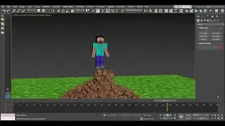 3ds max: The Making of Minecraft Steve Break1000 Objects #simulation #steve #challenge #tutorial