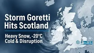 Шторм Горетти обрушился на Шотландию ⚠️ Сильный снегопад, -20&deg;C и перебои в движении транспорта #...
