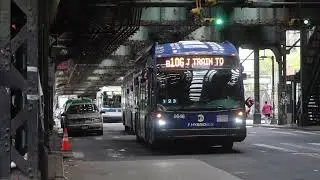 MTA NYCT: 2021 Novabus LFS HEV #9646 on the B106 (J) to Delancey/Essex aprchng Broadway/Marcy Av