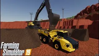 🚧LOADING SOIL WITH VOLVO AT MULTIPLAYER🚧FS19
