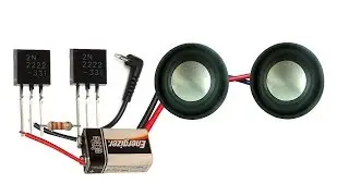 How To Make Simple Transistor Amplifier (very easy) (Transistor 2n2222)