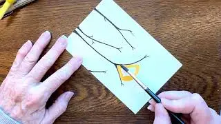 Watercolor Modern #watercolorart #greetingcarddesign #craftingwithbo #modernart
