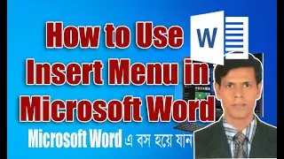 how to use insert menu in ms word 2010 | how to use insert menu in ms word | part 5 | Valley ICT