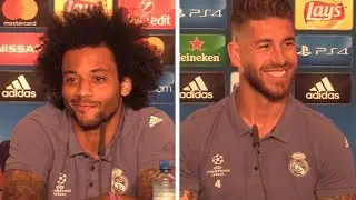 Sergio Ramos & Marcelo Press Conference - Juventus v Real Madrid - Champions League Final