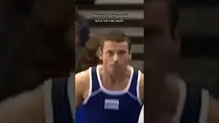 He went FLYING 🤯 #gymnastics #olympics #funny #fails #sports #shortsfeed #viral #fyp #flips #video