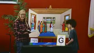 Kids' Bible Story 4-34:  Jesus Heals Two Blind Men