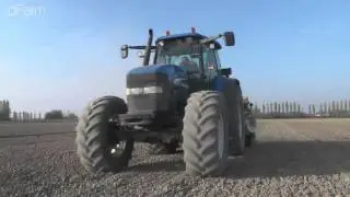Seeding wheat with New Holland TM190 & Fiat 1180 DT H [FULL-HD]