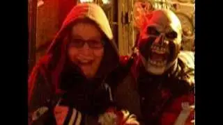 Skull Man and Kristen in Times Scare, NYC - March 23, 2013