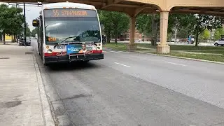 CTA Bus Ride 55 Garfield From Garfield/Green/Line To 55th/Kimbark Nova Bus Lfs 2014 #8037 6/5/23