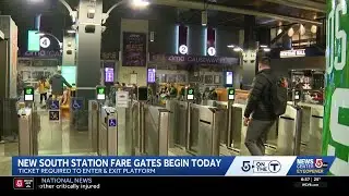 New fare gates go into effect at South Station