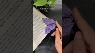 DIY butterfly bookmark 🦋✨Easy Aesthetic bookmarks ideas #butterflybookmark #origamibookmark