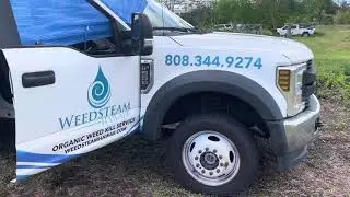 Gravel weed control using only water!