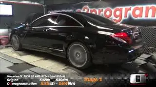 Mercedes CL 63 AMG 525ch reprogrammation moteur 502(réel)@534ch