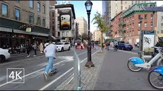 Busy Saturday Manhattan, NYC Walking Tour | 4K