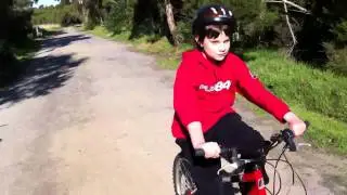 Ned riding - front on view - video 4