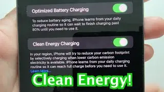 iPhone 14 How to Turn On Clean Energy Charging (iOS 16.1)