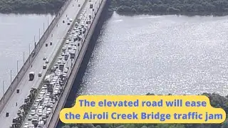 Phase 2 &ndash; Elevated road between Mulund-Airoli creek bridge and #Thane-Belapurroad