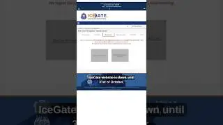 ICEGATE Portal Error |  Website down till 31st October | Urgent AD Code Registration |  #adcode
