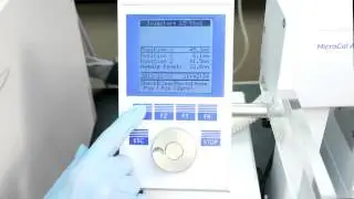 MicroCal VP-Capillary DSC - Calibrating the injection valve needle seal