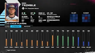 【MLBTheShow25Stats/メジャーリーグ選手能力】Orioles2A 14 Reed Trimble BAL2A リード・トリンブル選手