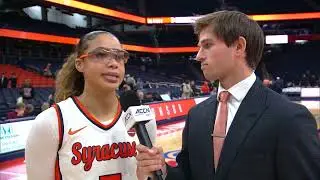 Hunter Caparelli SU vs Georgia Tech Sideline Reporting