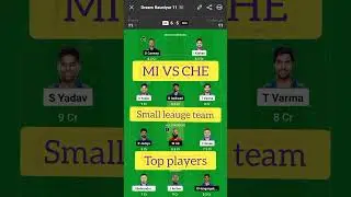 MI VS CHE DREAM11 PREDICTION MI VS CHE DREAM11 TEAM#dream11#ipl#mivsche
