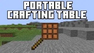 Портативный верстак - Portable Crafting Table. Обзор мода на Майнкрафт!