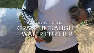 GRAYL Ultralight Water Filter Demonstration