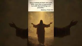 With God all things are possible #verse #matthew #god #bibleverse #shorts