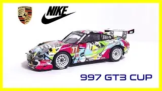 Porsche 911 (997) GT3 CUP - 1/32 Slot car Custom Paint