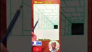 3D Art | Depth illusion #shorts #trending #art #artandcraft #drawing